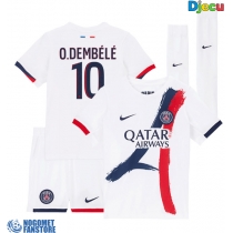 Paris Saint-Germain Ousmane Dembele #10 Gostujuci Dres za djecu 2025-26 Kratak Rukav (+ Kratke hlače)